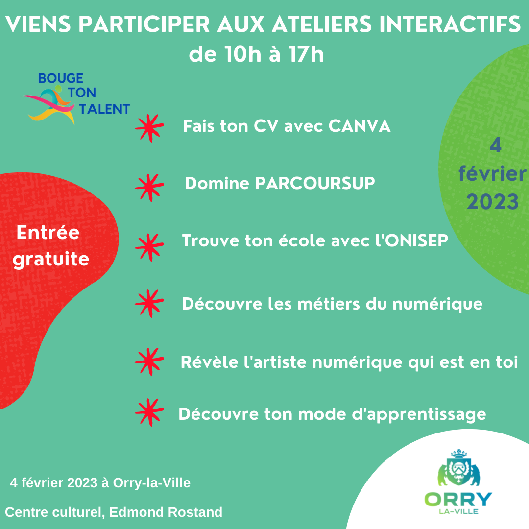 les ateliers ateliers présents au salon de l'orientation