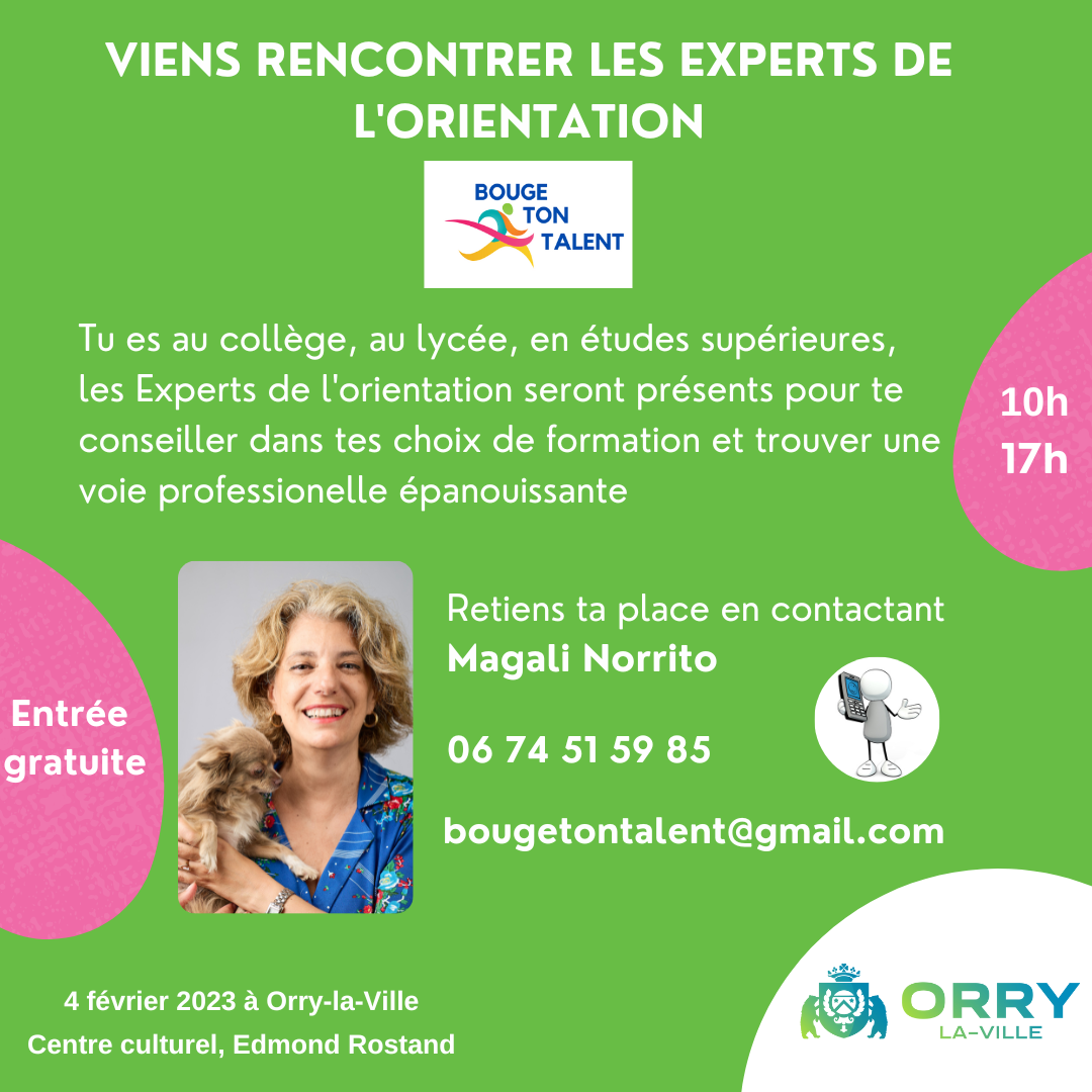 BOUGE TON TALENTS ATELIERS (1) Experts présents au salon de l'orientation