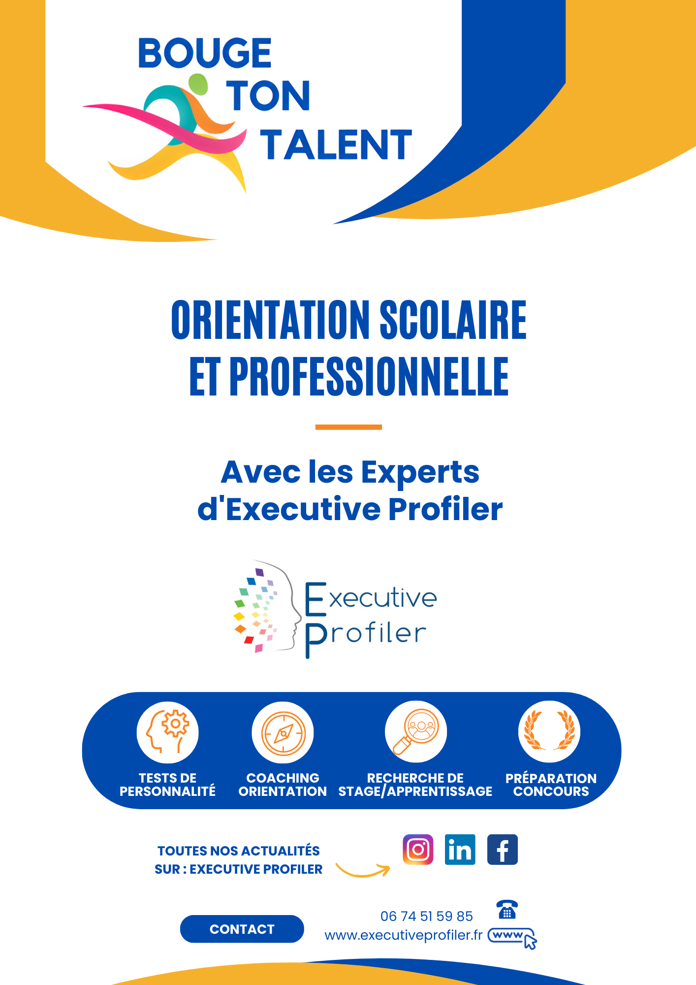 un flyer de la formation en coaching scolaire<br />
